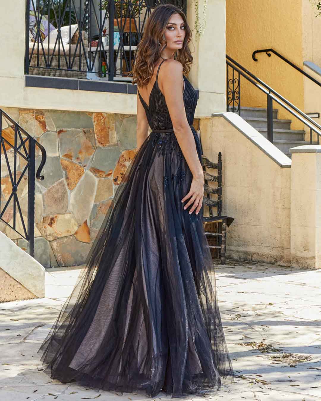 Kiri Tulle Gown - Black