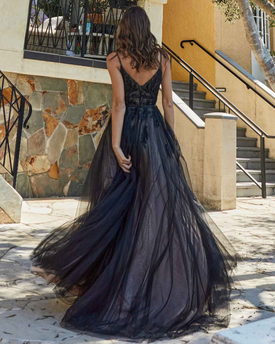 Kiri Tulle Gown - Black