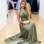 Kirsty Multi Wrap Dress - Sage