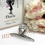 Layla Hair Claw Clip - Silver Metal