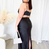 Lexi Satin Top - Black