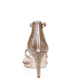Mandy Glitter Heels - Rose Gold