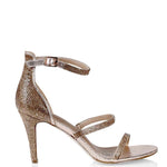Mandy Glitter Heels - Rose Gold