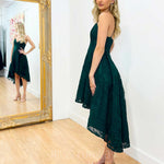 Marilyn Lace Dress - Emerald Green