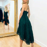 Marilyn Lace Dress - Emerald Green