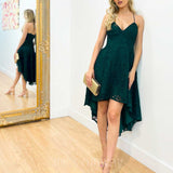 Marilyn Lace Dress - Emerald Green