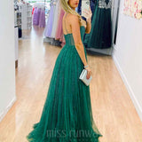 Masha Glitter Gown - Emerald Green