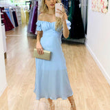 Masie Midi Dress - Light Blue