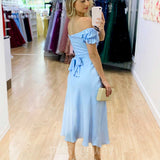 Masie Midi Dress - Light Blue
