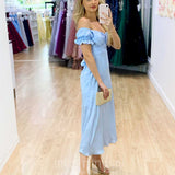 Masie Midi Dress - Light Blue