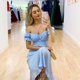 Masie Midi Dress - Light Blue
