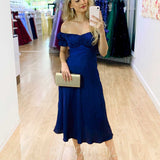 Masie Midi Dress - Navy