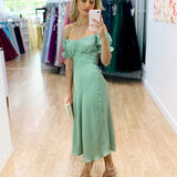 Masie Midi Dress - Pistachio