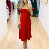 Masie Midi Dress - Red