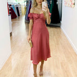 Masie Midi Dress - Rose