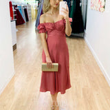 Masie Midi Dress - Rose