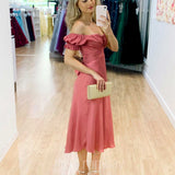 Masie Midi Dress - Rose