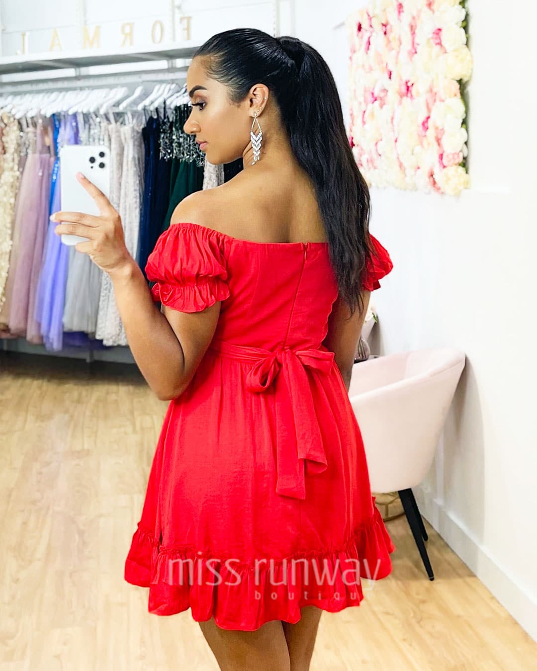 masie-mini-dress-red