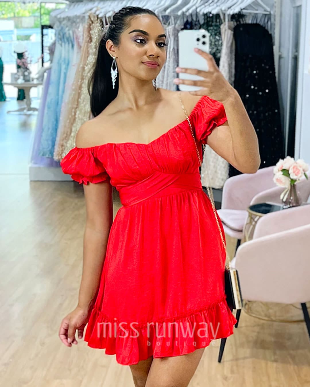 masie-mini-dress-red