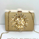 Maya Jewel Clutch - Gold