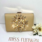 Maya Jewel Clutch - Gold