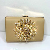Maya Jewel Clutch - Gold