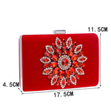 Maya Jewel Clutch - Red