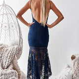 Mesina Lace Dress - Navy