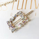 Mia Rhinestone Hair Clip - Square