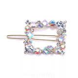 Mia Rhinestone Hair Clip - Square