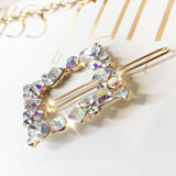 Mia Rhinestone Hair Clip - Square