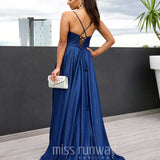 Monroe Glitter Gown - Navy