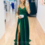 Monroe Glitter Gown - Emerald Green