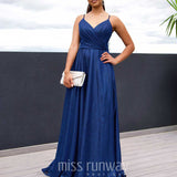Monroe Glitter Gown - Navy