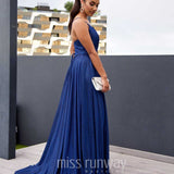 Monroe Glitter Gown - Navy