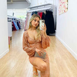 Morgan Sequin Mini Dress - Rose Gold