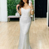 Nora Beaded Gown - Vintage White