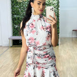 Pip Floral Dress - White