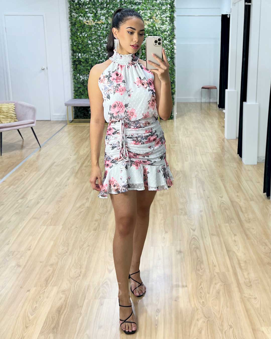 Pip Floral Dress - White