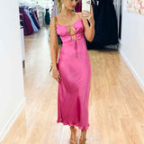 Rebecca Midi Dress - Pink