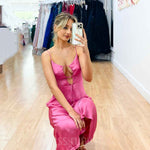 Rebecca Midi Dress - Pink