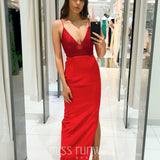 Sansa Beaded Gown - Red