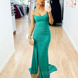 Shanghai Glitter Gown - Aqua