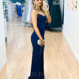Shanghai Glitter Gown - Navy