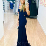 Shanghai Glitter Gown - Navy