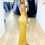 Taipei Satin Gown Yellow
