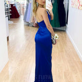 Taipei Satin Gown - Cobalt Blue