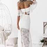 Celine Lace Set - White - Miss Runway Boutique