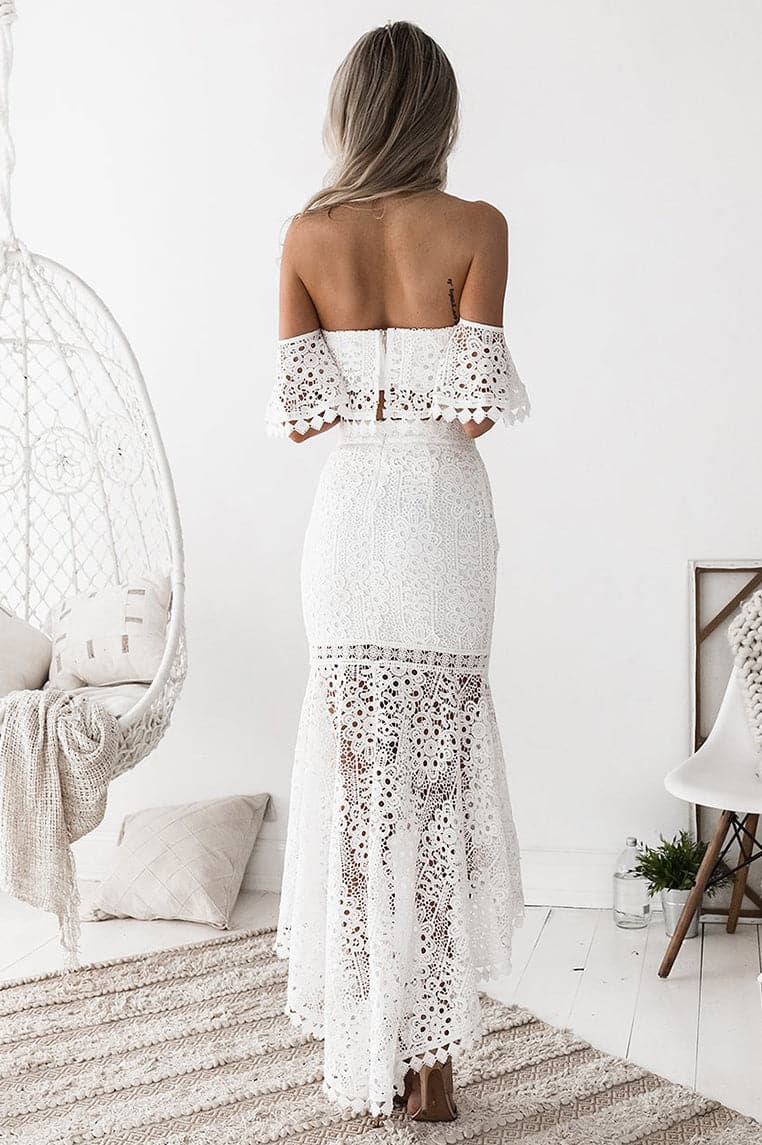 Celine Lace Set - White - Miss Runway Boutique