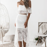 Celine Lace Set - White - Miss Runway Boutique